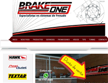 Tablet Screenshot of brakeone.com.mx